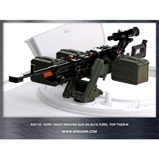 MiniArm B35152 1/35 GaZ Tiger (SOF) Kord 12.7mm Heavy Machine Gun Modul for Meng/Xact/Zvezda kits - Military Vehicles & Tanks