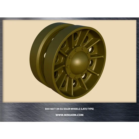 MiniArm B35160 1/35 T-34-SU Idler Wheels (late)
