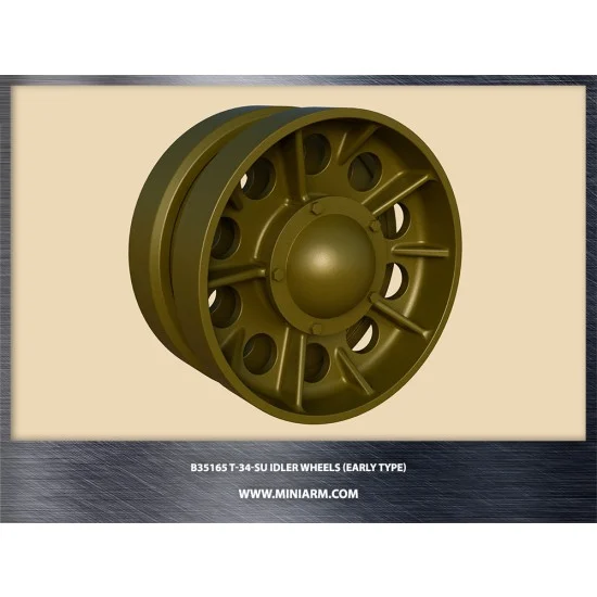 MiniArm B35165 1/35 T-34/SU Idler Wheels (early type) for Dragon/Zvezda kits