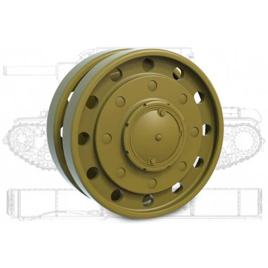MiniArm B35219 1/35 KV Roadwheel set (Early, 1940) for Zvezda/Tamiya/Trumpeter kits - Military Vehicles & Tanks