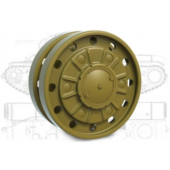 MiniArm B35220 1/35 KV Roadwheel set (1941-42) for Zvezda/Tamiya/Trumpeter kits