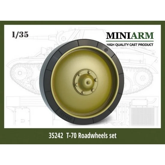 MiniArm B35242 1/35 T-70 Roadwheels set for Svezda/Miniart kits