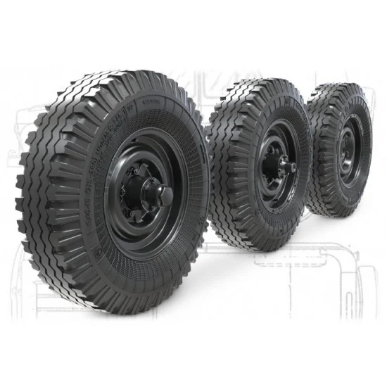 MiniArm B35264 1/35 UaZ-469 Sagged Wheel set (4pcs and extra) for Zvezda kits