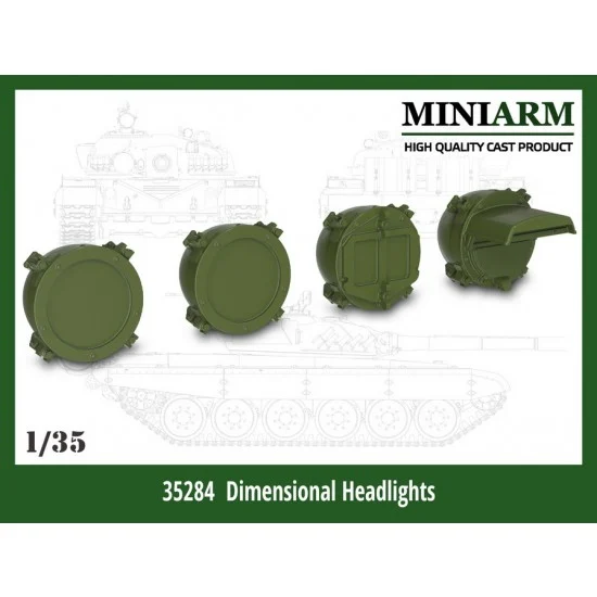 MiniArm B35284 1/35 Dimensional Headlights - Military Vehicles & Tanks