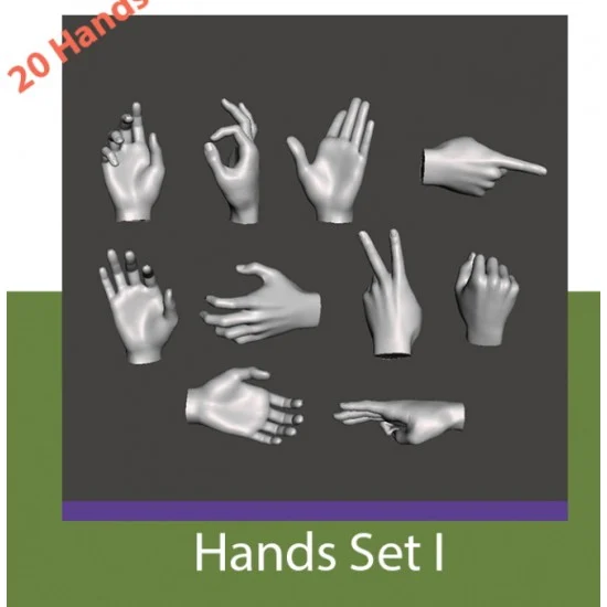 Mironious MM35ACC001 1/35 Hands Set #1 - Model Figures