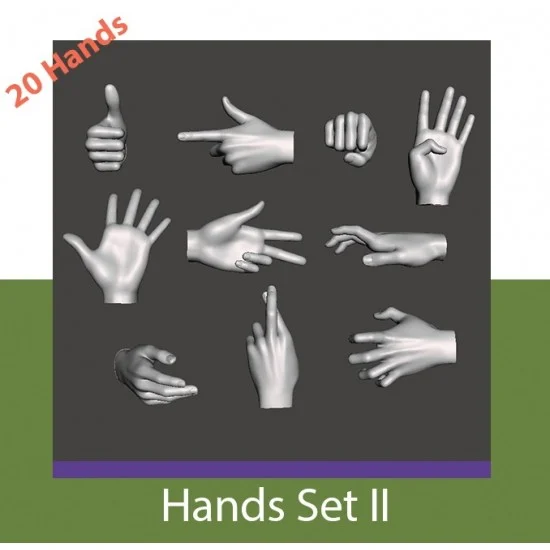 Mironious MM35ACC002 1/35 Hands Set #2 - Model Figures