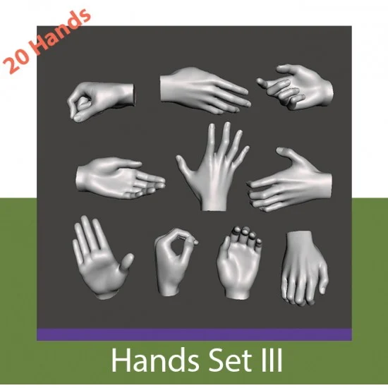 Mironious MM35ACC003 1/35 Hands Set #3 - Model Figures