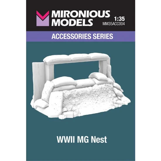 Mironious MM35ACC004 1/35 WWII MG Nest - Scenics & Diorama