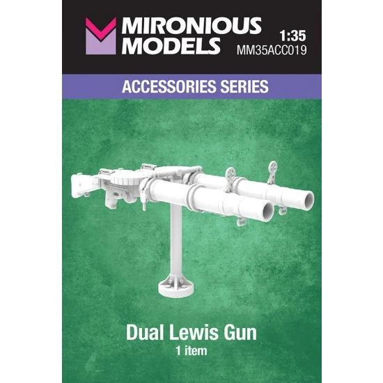 Mironious MM35ACC019 1/35 Dual Lewis Gun - Military Vehicles & Tanks
