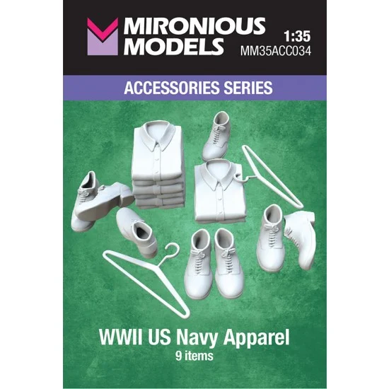 Mironious MM35ACC034 1/35 WWII US Navy Apparel - Scenics & Diorama