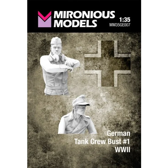 Mironious MM35GE007 1/35 WWII German Tank Crew Bust #1 (2 figuers) - Model Figures