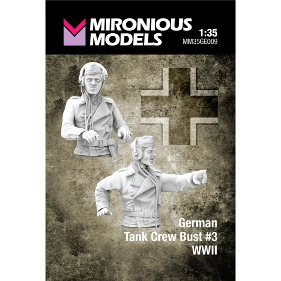 Mironious MM35GE009 1/35 WWII German Tank Crew Bust #3 (2 figuers) - Model Figures