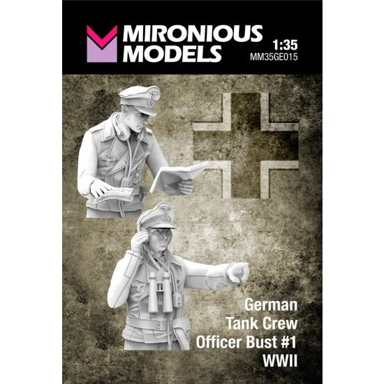 Mironious MM35GE015 1/35 WWII German Tank Crew Officer Bust #1 (2 figuers) - Model Figures