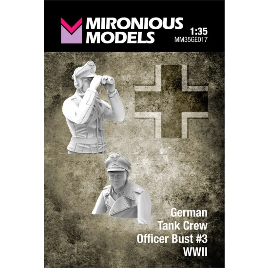 Mironious MM35GE017 1/35 WWII German Tank Crew Officer Bust #3 (2 figuers) - Model Figures