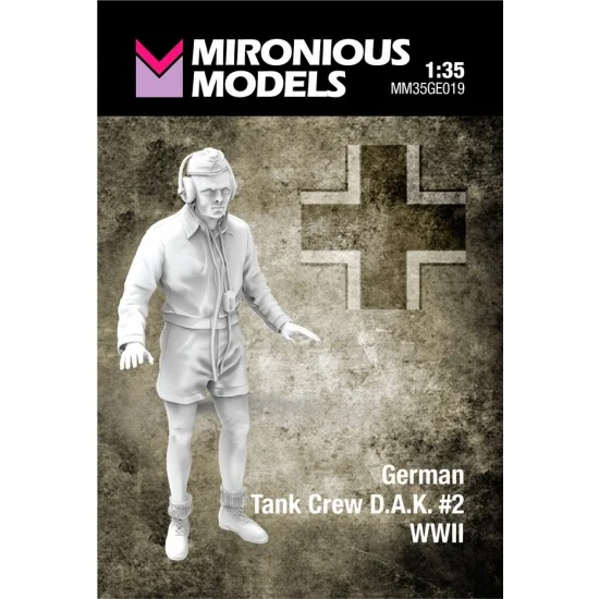 Mironious MM35GE019 1/35 WWII German Tank Crew D.A.K. #2 - Model Figures