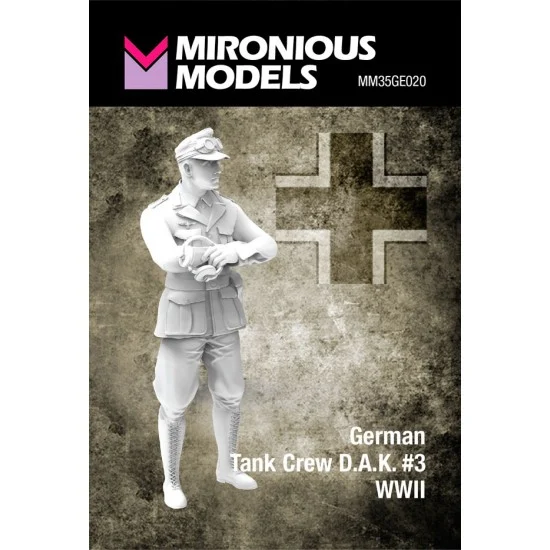 Mironious MM35GE020 1/35 WWII German Tank Crew D.A.K. #3 - Model Figures