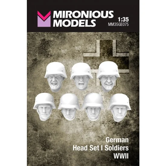 Mironious MM35GE075 1/35 WWII German Soldiers Head Set I - Model Figures