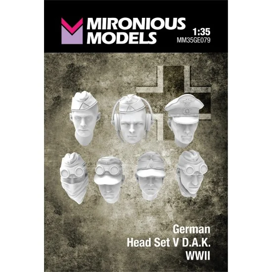 Mironious MM35GE079 1/35 WWII German Head Set V - Model Figures