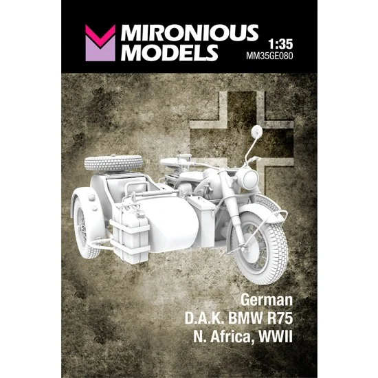 Mironious MM35GE080 1/35 WWII DAK BMW R75, N.Africa - Military Vehicles & Tanks