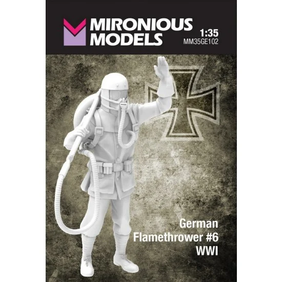 Mironious MM35GE102 1/35 WWI German Flamethrower #6 - Model Figures