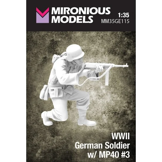 Mironious MM35GE115 1/35 WWII German Soldier with MP40 #3 - Model Figures