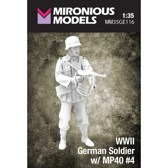Mironious MM35GE116 1/35 WWII German Soldier with MP40 #4 - Model Figures