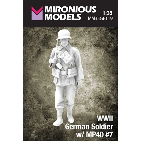Mironious MM35GE119 1/35 WWII German Soldier with MP40 #7 - Model Figures