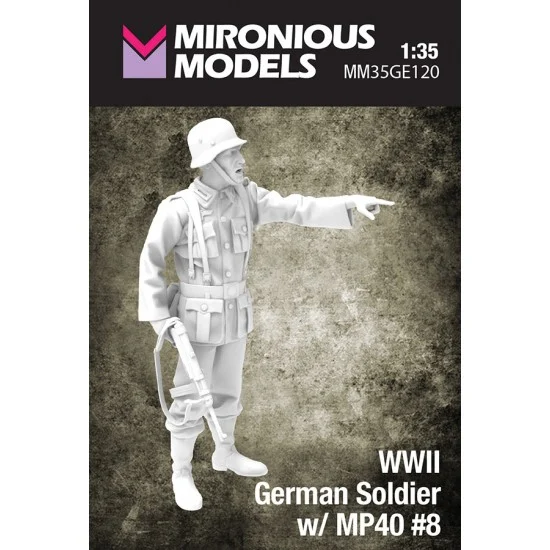 Mironious MM35GE120 1/35 WWII German Soldier with MP40 #8 - Model Figures