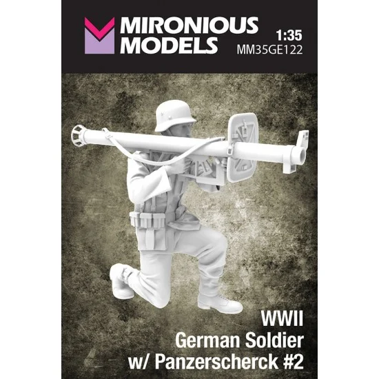 Mironious MM35GE122 1/35 WWII German Soldier with Panzerscherck #2 - Model Figures