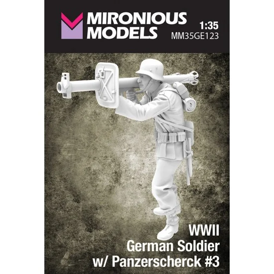 Mironious MM35GE123 1/35 WWII German Soldier with Panzerscherck #3 - Model Figures