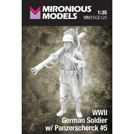 Mironious MM35GE125 1/35 WWII German Soldier with Panzerscherck #5 - Model Figures