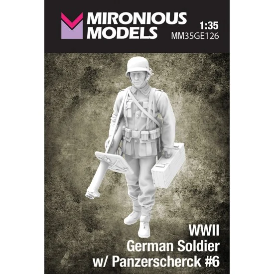 Mironious MM35GE126 1/35 WWII German Soldier with Panzerscherck #6 - Model Figures