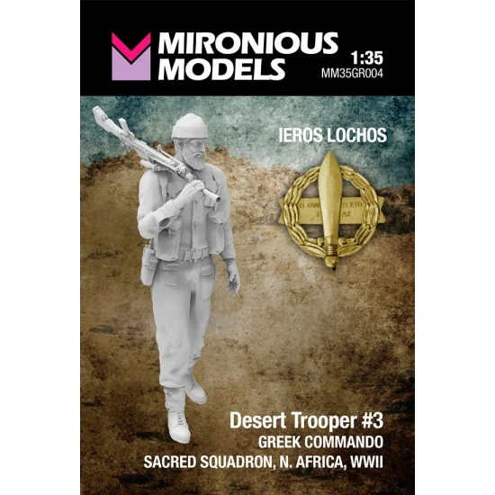 Mironious MM35GR004 1/35 Desert Trooper #3 Greek Commando, Sacred Squadron North Africa - Model Figures