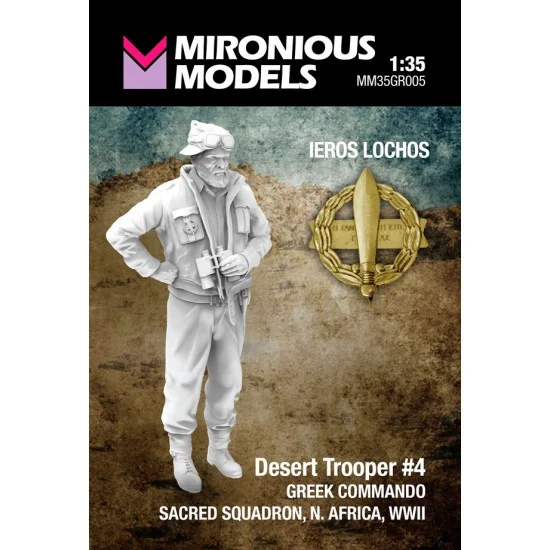 Mironious MM35GR005 1/35 Desert Trooper #4 Greek Commando, Sacred Squadron North Africa - Model Figures