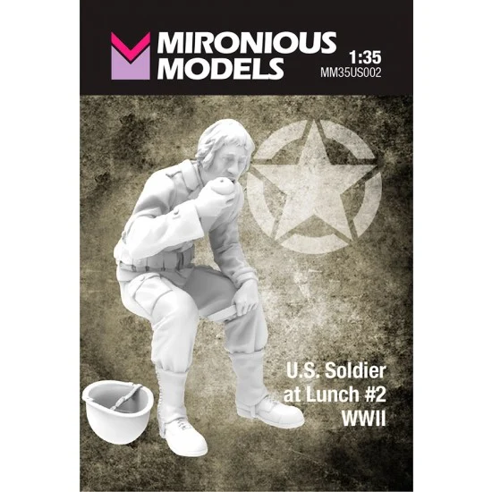 Mironious MM35US002 1/35 WWII US Soldier at Lunch #2 - Model Figures