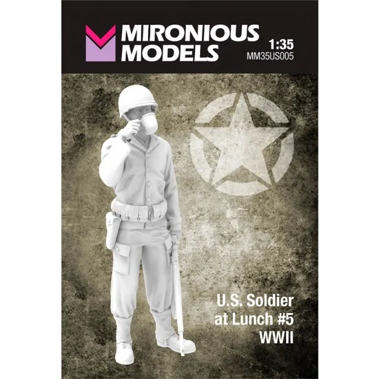 Mironious MM35US005 1/35 WWII US Soldier at Lunch #5 - Model Figures