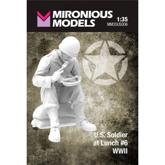 Mironious MM35US006 1/35 WWII US Soldier at Lunch #6 - Model Figures
