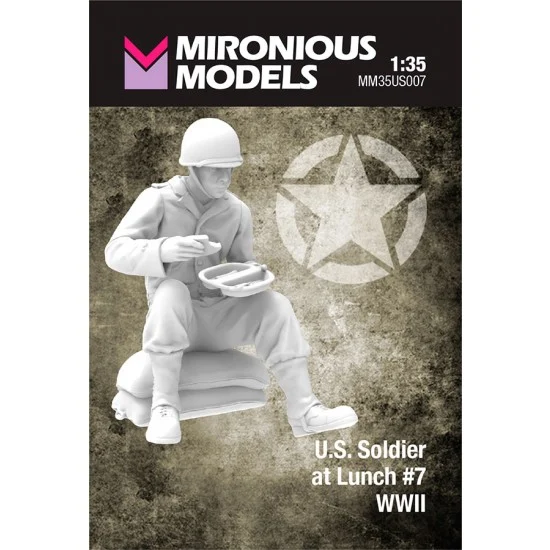 Mironious MM35US007 1/35 WWII US Soldier at Lunch #7 - Model Figures