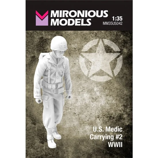 Mironious MM35US042 1/35 WWII US Medic Carrying #2 - Model Figures