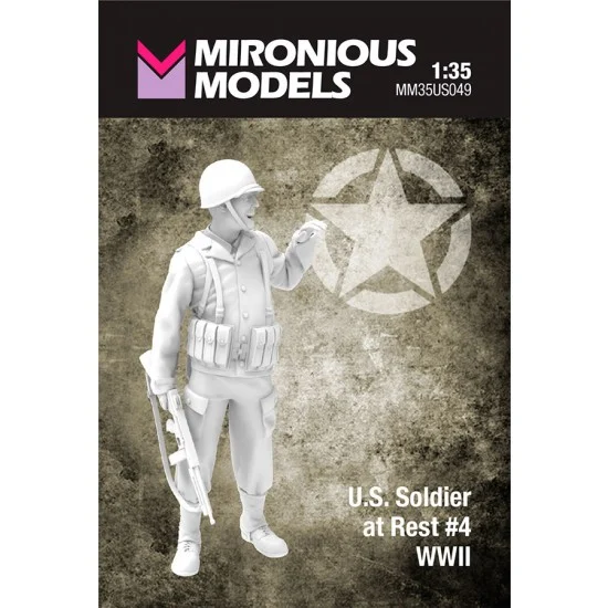 Mironious MM35US049 1/35 WWII US Soldier at Rest #4 - Model Figures