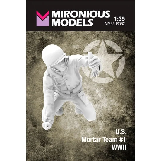 Mironious MM35US062 1/35 WWII US Mortar Team #1 - Model Figures