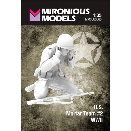 Mironious MM35US063 1/35 WWII US Mortar Team #2 - Model Figures
