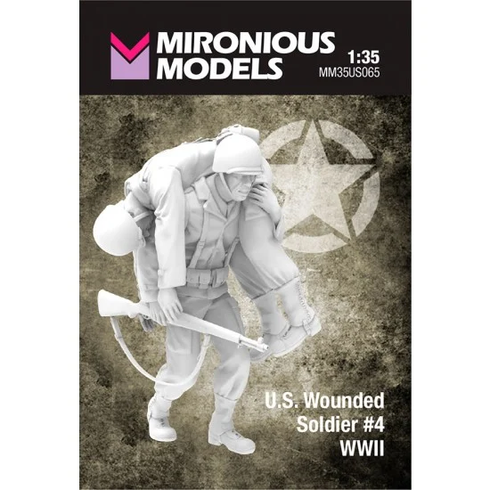 Mironious MM35US065 1/35 WWII US Wounded Soldier #4 - Model Figures