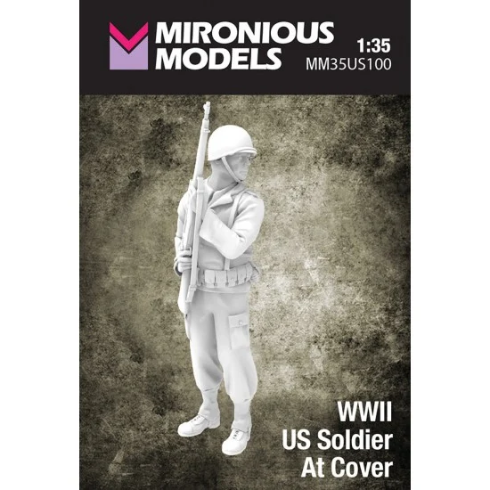 Mironious MM35US100 1/35 WWII US Soldier At Cover - Model Figures