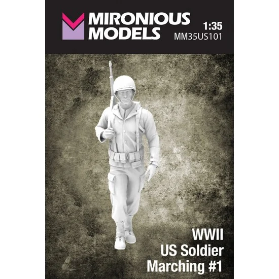 Mironious MM35US101 1/35 WWII US Soldier Marching #1 - Model Figures