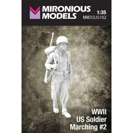 Mironious MM35US102 1/35 WWII US Soldier Marching #2 - Model Figures