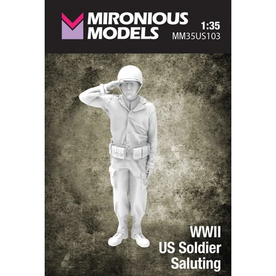 Mironious MM35US103 1/35 WWII US Soldier Saluting - Model Figures