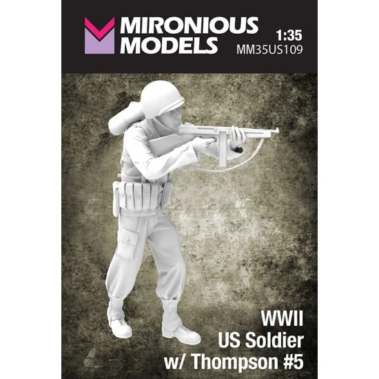Mironious MM35US109 1/35 WWII US Soldier with Thompson #5 - Model Figures