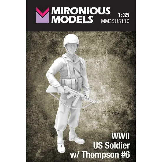 Mironious MM35US110 1/35 WWII US Soldier with Thompson #6 - Model Figures
