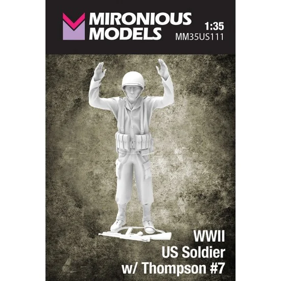 Mironious MM35US111 1/35 WWII US Soldier with Thompson #7 - Model Figures